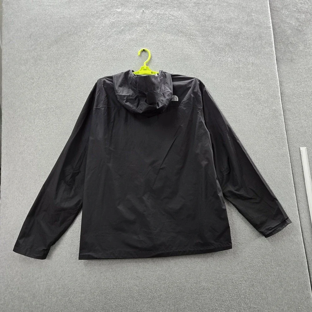 The North Face Men Jacket XL Black Embroidered Activewear Zipper READ